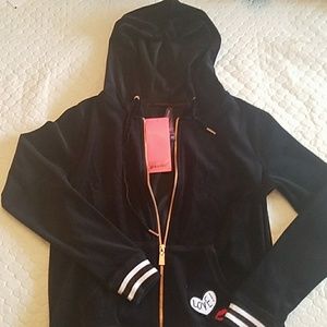 Cute Betsy Johnson Zip Up Hoodie:) new